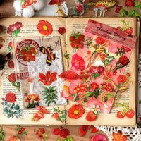 1 Piece Plant Class Learning Paper Retro Pastoral Stickers main image 5
