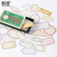 1 Piece Letter Class Learning Mixed Materials Vintage Style Stickers main image 3