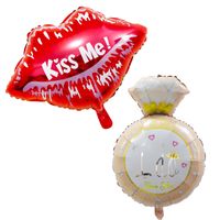 Valentine's Day Exaggerated Sweet Heart Shape Aluminum Film Party Festival Balloons main image 5