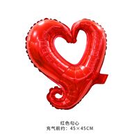 Valentine's Day Exaggerated Sweet Heart Shape Aluminum Film Party Festival Balloons sku image 4
