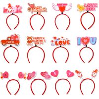 Valentine's Day Cute Sweet Letter Heart Shape Plastic Party Festival Headband main image 1