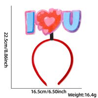 Valentine's Day Cute Sweet Letter Heart Shape Plastic Party Festival Headband sku image 8