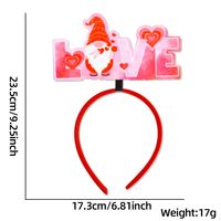 Valentine's Day Cute Sweet Letter Heart Shape Plastic Party Festival Headband sku image 2
