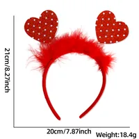 Valentine's Day Cute Heart Shape Plastic Party Festival Headband sku image 5