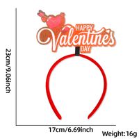 Valentine's Day Cute Sweet Letter Heart Shape Plastic Party Festival Headband sku image 1