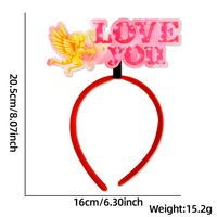 Valentine's Day Cute Sweet Letter Heart Shape Plastic Party Festival Headband sku image 7