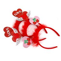 Valentine's Day Cute Heart Shape Plastic Party Festival Headband main image 3