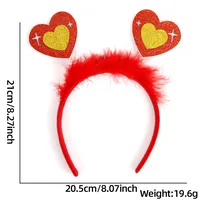 Valentine's Day Cute Heart Shape Plastic Party Festival Headband sku image 11