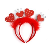 Valentine's Day Cute Heart Shape Plastic Party Festival Headband main image 2
