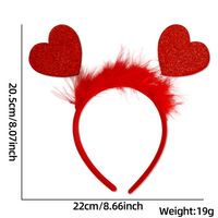 Valentine's Day Cute Heart Shape Plastic Party Festival Headband sku image 3