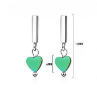 1 Pair Simple Style Heart Shape Plating Copper Drop Earrings main image 2
