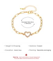 Einfacher Stil Pendeln Herzform Vergoldet Legierung Großhandel Armbänder main image 4