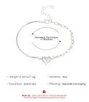 Einfacher Stil Pendeln Herzform Vergoldet Legierung Großhandel Armbänder main image 5