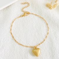 Einfacher Stil Pendeln Herzform Vergoldet Legierung Großhandel Armbänder sku image 3