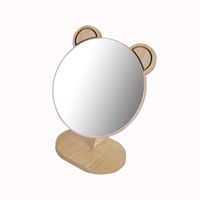 Simple Style Solid Color Wood Mirror 1 Piece sku image 5