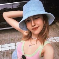 Women's Simple Style Solid Color Flat Eaves Bucket Hat main image 5