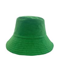 Women's Simple Style Solid Color Flat Eaves Bucket Hat main image 3