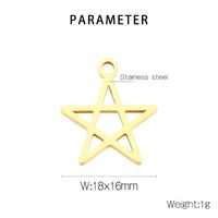 Simple Style Pentagram Stainless Steel Plating Jewelry Accessories main image 2