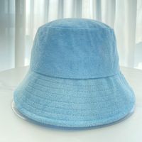 Women's Simple Style Solid Color Flat Eaves Bucket Hat sku image 5