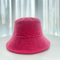 Women's Simple Style Solid Color Flat Eaves Bucket Hat sku image 10