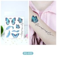 Lady Butterfly Pet Tattoos & Body Art 1 Piece sku image 6
