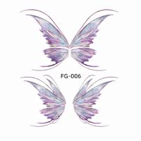 Dame Papillon Animaux Tatouages & Art Corporel 1 Pièce main image 4