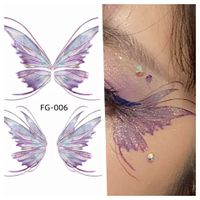 Dame Papillon Animaux Tatouages & Art Corporel 1 Pièce main image 1