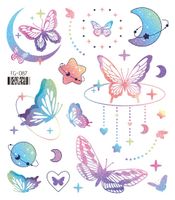 Lady Butterfly Pet Tattoos & Body Art 1 Piece sku image 18