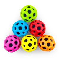 Elastic Ball Color Block Pu Leather Toys main image 4