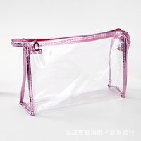 Basic Solid Color Pvc Square Makeup Bags sku image 8