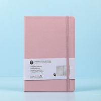 1 Piece Solid Color Class Learning School Pu Leather Retro Notebook sku image 5