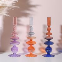 Simple Style Irregular Gradient Color Glass Vase main image 4