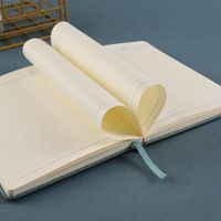 1 Piece Solid Color Class Learning Pu Leather Casual Notebook main image 3
