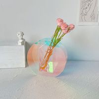 Simple Style Solid Color Arylic Vase Artificial Decorations sku image 2