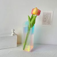 Simple Style Solid Color Arylic Vase Artificial Decorations main image 4