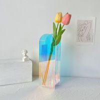 Simple Style Solid Color Arylic Vase Artificial Decorations sku image 3