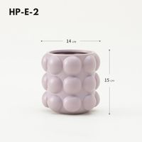 Simple Style Classic Style Solid Color Ceramics Vase Artificial Decorations sku image 7