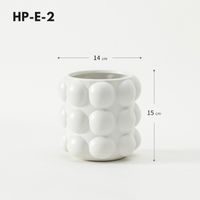 Simple Style Classic Style Solid Color Ceramics Vase Artificial Decorations sku image 5