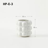 Simple Style Classic Style Solid Color Ceramics Vase Artificial Decorations sku image 1