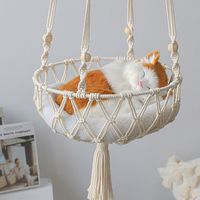 Bohemian Irregular Cotton Thread Cat Nest main image 3