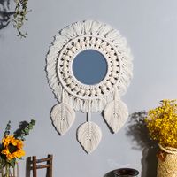 Pastoral Solid Color Cotton Thread Pendant Wall Art main image 1