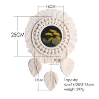 Pastoral Solid Color Cotton Thread Pendant Wall Art main image 2