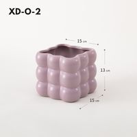Simple Style Solid Color Ceramics Vase Artificial Decorations sku image 9