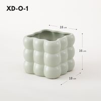 Simple Style Solid Color Ceramics Vase Artificial Decorations sku image 11