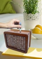 Retro Simple Style Number Square Wood Coin Bank Ornaments Artificial Decorations main image 5