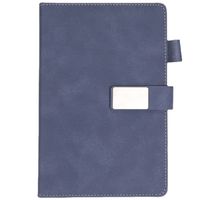 1 Piece Solid Color Class Learning School Pu Leather Casual Notebook main image 3
