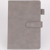 1 Piece Solid Color Class Learning School Pu Leather Casual Notebook sku image 4