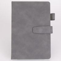 1 Piece Solid Color Class Learning School Pu Leather Casual Notebook sku image 3