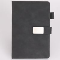 1 Piece Solid Color Class Learning School Pu Leather Casual Notebook sku image 7