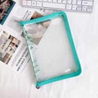 1 Piece Solid Color Class Learning Pvc Cute Loose Spiral Notebook sku image 8